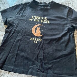 Purusha People Black Graphic Tee - Circle of the Veil